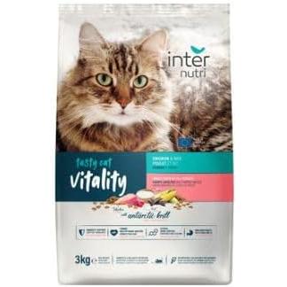 Inter Nutri Vitality Dry Food with Chicken, Antarctic Krill & Rice for Adult Cats 3 KG