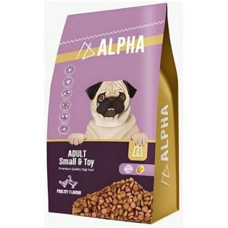 Alpha Dry Food Poultry Flavor for Small & Toy Breed Adult Dogs 4 KG