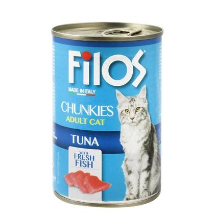 Filos Wet Food Chunkies with Tuna for Adult Cats 405 GR