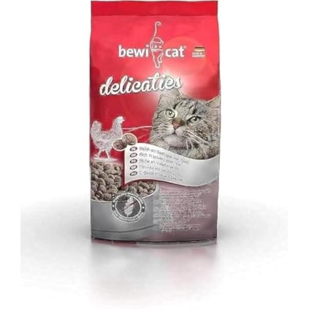 Bewi Cat Delicaties Dry Food with Poultry & Rice for Adult Cats (1+ Year) 1 KG