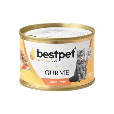 Bestpet Gurme Wet Food Chunks with Salmon in Jelly for Adult Cats 100 GR