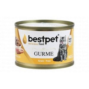 Bestpet Gurme Wet Food Chunks with Chicken in Jelly for Adult Cats 100 GR