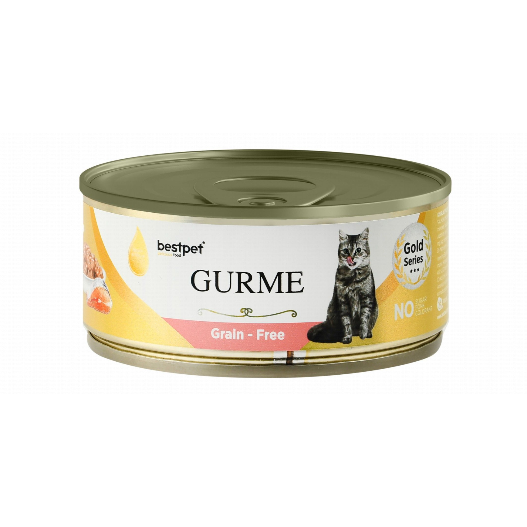 Bestpet Gurme Wet Food Chunks with Salmon in Sauce for Sterilized Cats 100 GR
