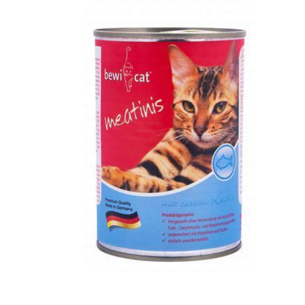 Bewi Cat Meatinis Wet Food with Salmon 400 GR