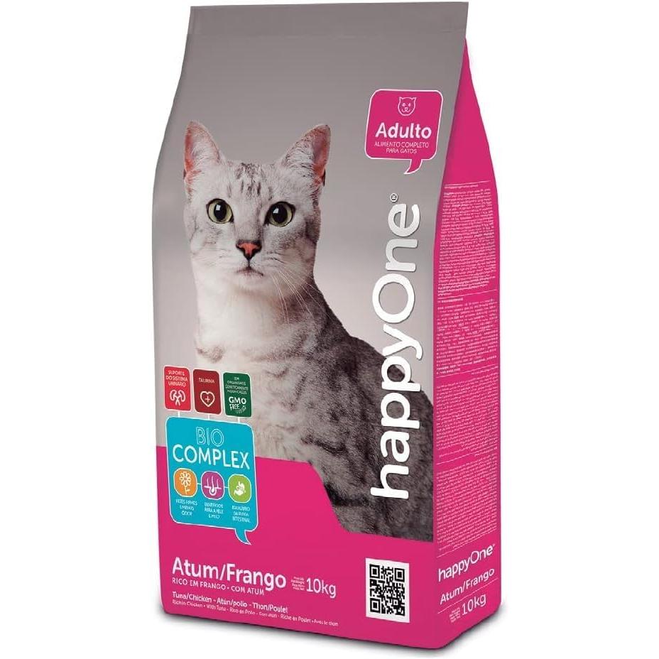Happy One Dry Food with Salmon for Adult Cats 10 KG