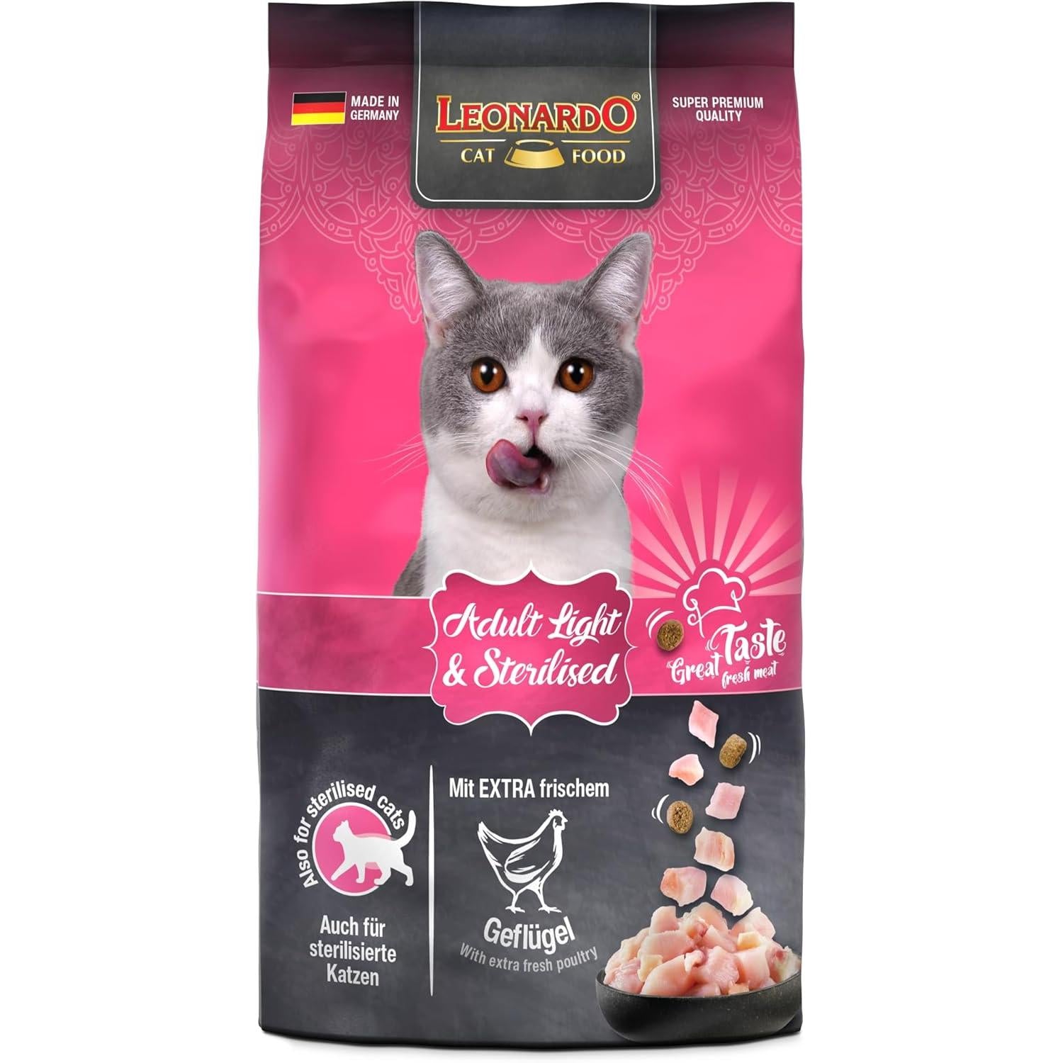 Leonardo Wet Food with Chicken for Adult Cats (3-5kg) 400 GR