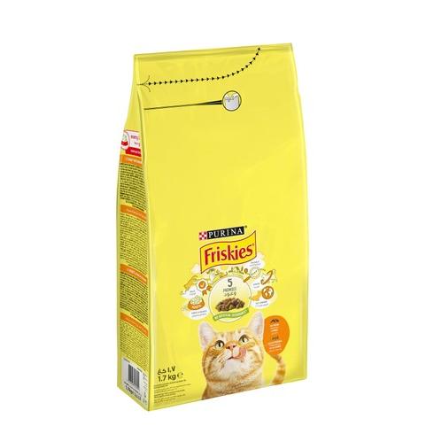 Purina Friskies Dry Food with Chicken & Vegetables for Adult Cats 1.7 KG