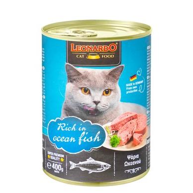 Leonardo Complete Wet Food with Ocean Fish for Adult Cats (3-5kg) 400 GR