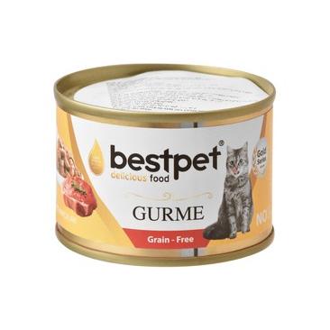 Bestpet Gurme Wet Food Chunks with Beef in Jelly for Adult Cats 100 GR