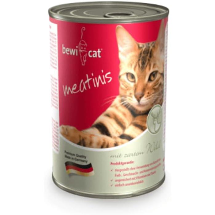 Bewi Cat Meatinis Wet Food with Deer 400 GR