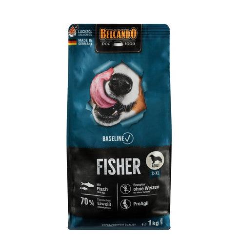 Belcando Baseline Fisher Dry Food with Fish in Salmon Oil for Small to XL Breed Adult Dogs 1 KG