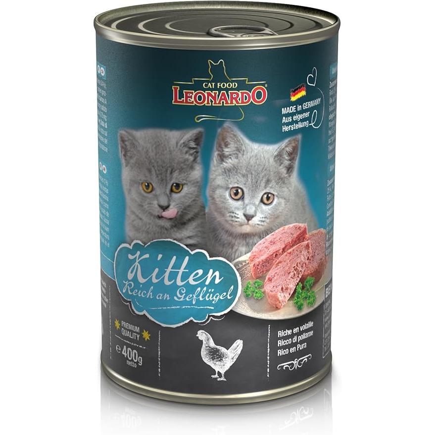 Leonardo Wet Food with Poultry for Kittens (Up to 1 Year) 400 GR