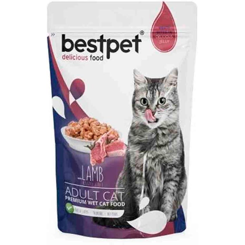 Bestpet Wet Food with Lamb in Jelly for Adult Cats 85 GR