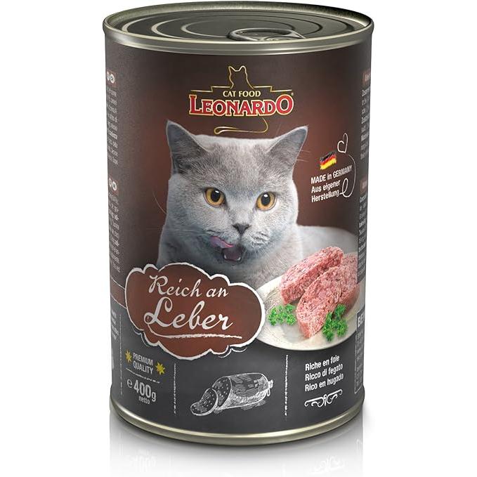 Leonardo Complete Wet Food with Liver for Adult Cats (3-5kg) 400 GR