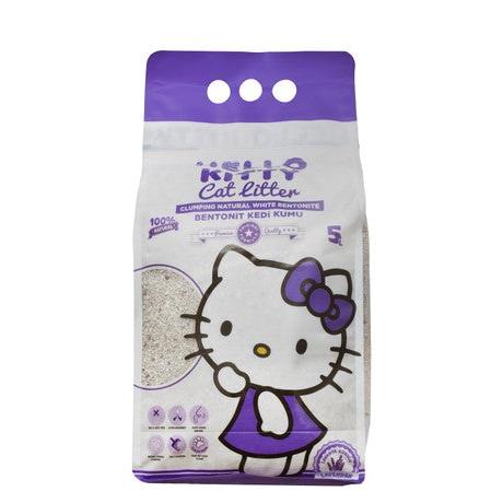 Hello Kitty White Bentonite Clumping Cat Litter Lavender Scent 5 L