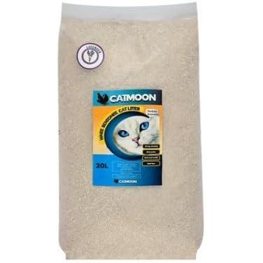 Catmoon White Bentonite Clumping Cat Litter Lavender Scent 20 L