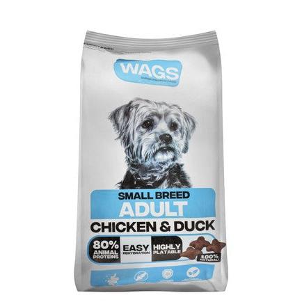Wags Dry Food with Chicken & Duck for Small Breed Adult Dogs 4 KG
