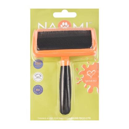 Naomi Black & Orange Pet Grooming Brush 1 PCS