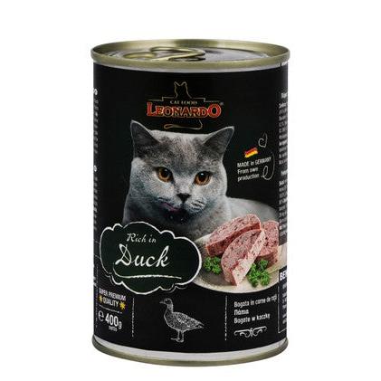 Leonardo Wet Food with Duck for Adult Cats (3-5kg) 400 GR
