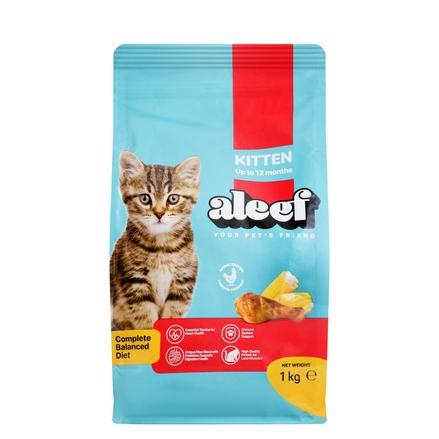 Aleef Dry Food with Chicken & Corn for Kittens (Up to 12 Months)