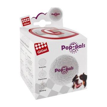 Gigwi Pop-Pals Medium to Large White Ball Dog Toy 1 PCS