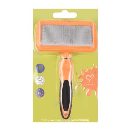 Naomi Black & Orange Pet Slicker Brush 1 PCS