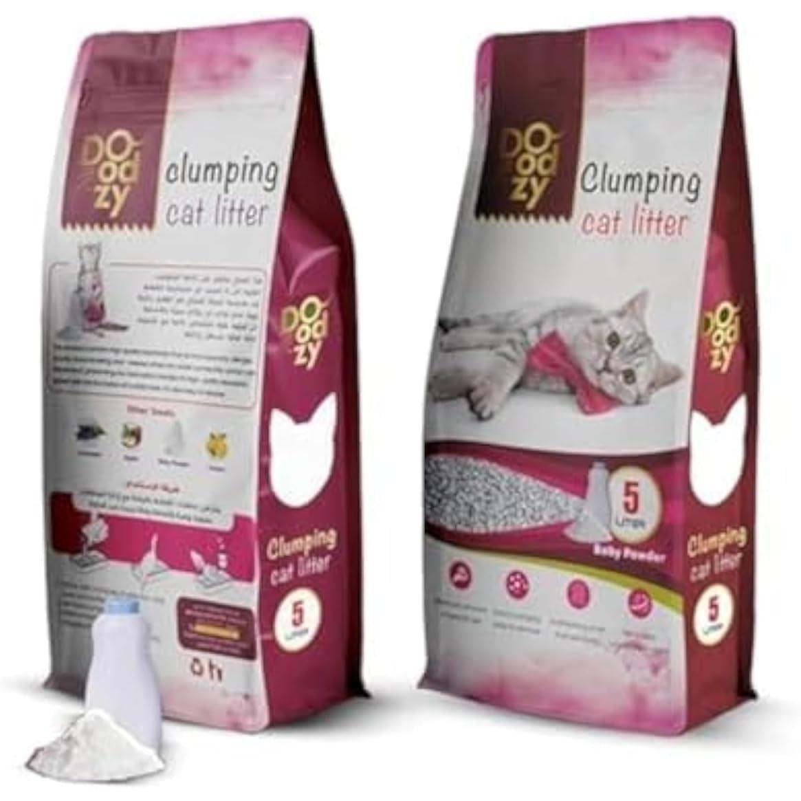Doodzy Clumping Cat Litter Baby Powder Scent 5 L
