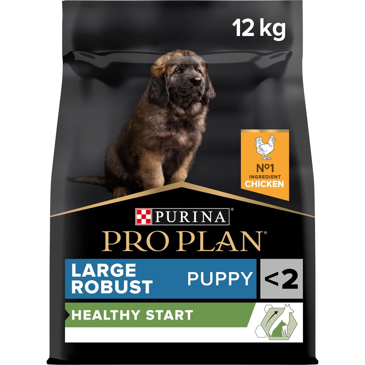 Purina Pro Plan Healthy Start Dry Food with Chicken for Robust Large Breed Puppies (Up to 2 Years) 12 KG