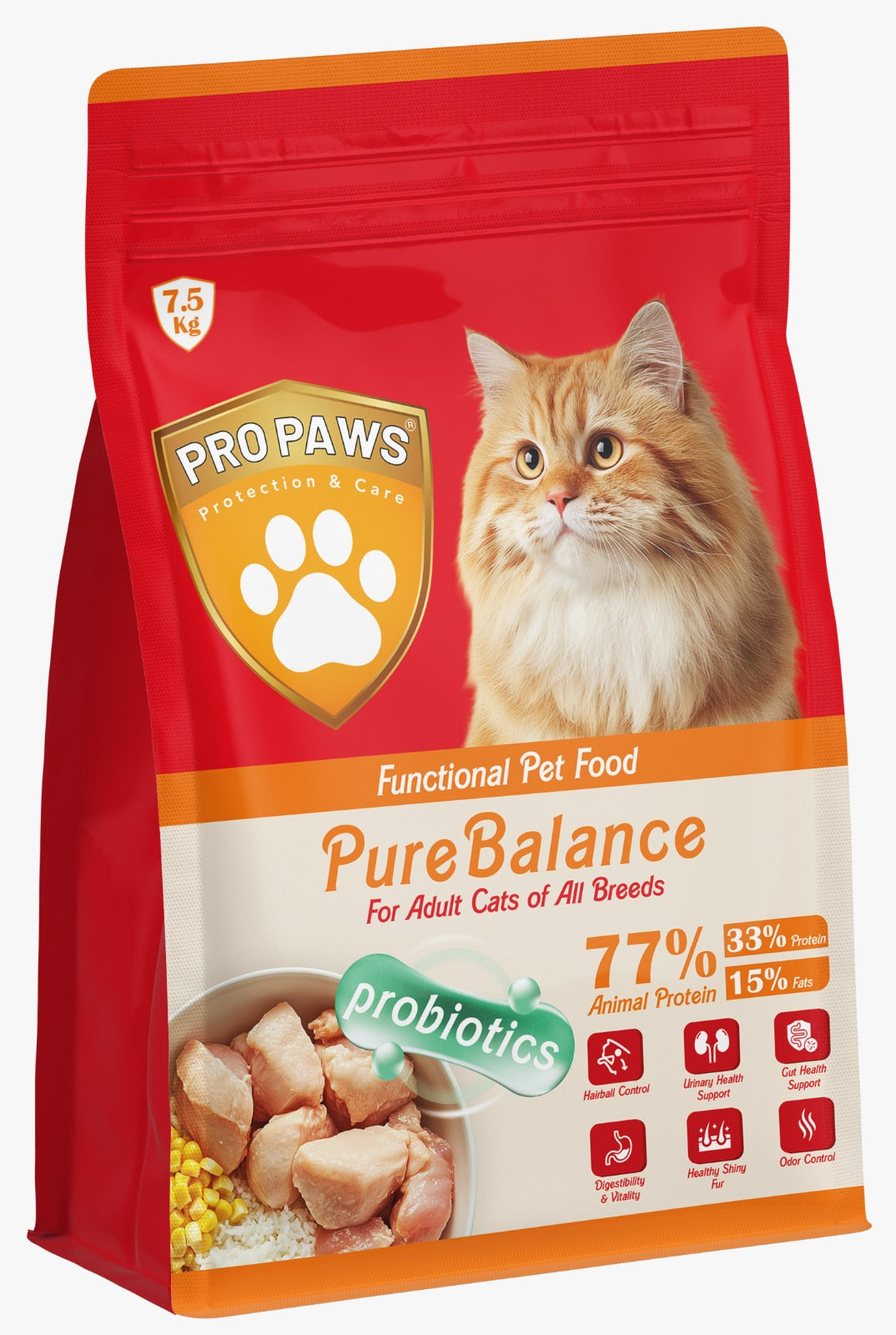 Pro Paws Dry Food For Adult Cats    7.5KG