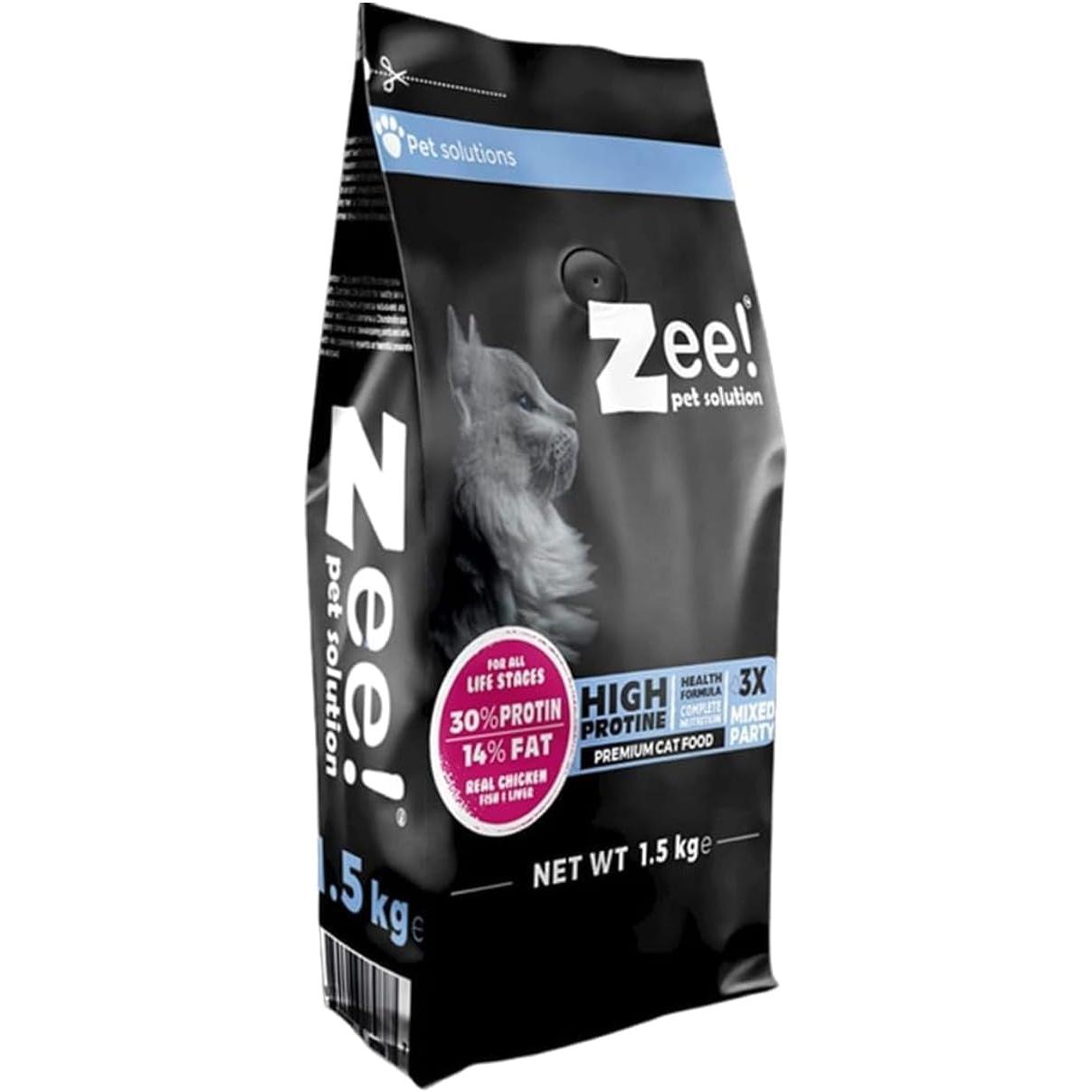 Zee Dry Cat Food with Chicken, Fish & Liver 1.5 KG