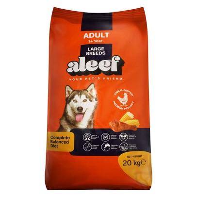 Aleef Dry Food with Chicken & Corn for Large Breed Adult Dogs (1+ Years)
