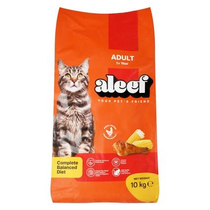 Aleef Dry Food with Chicken & Corn for Adult Cats (1+ Years)