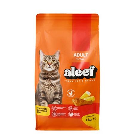 Aleef Dry Food with Chicken & Corn for Adult Cats (1+ Years)