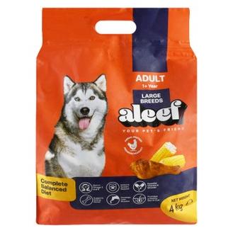 Aleef Dry Food with Chicken & Corn for Large Breed Adult Dogs (1+ Years)