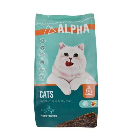 Alpha Dry Cat Food Poultry Flavor 4 KG