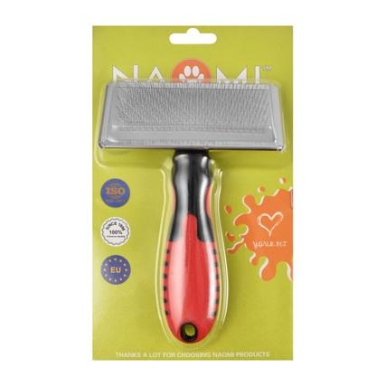 Naomi Black & Red Pet Grooming Brush 1 PCS