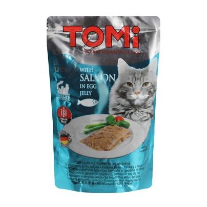 Tomi Wet Cat Food with Salmon in Egg Jelly 100 GR
