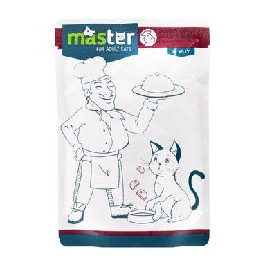 Master Complete Wet Food with Meat in Jelly for Adult Cats 80 GR