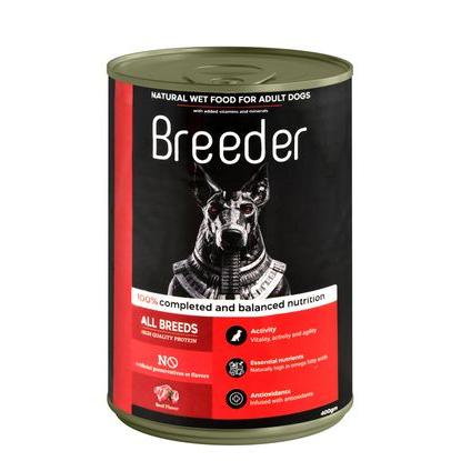 Breeder Wet Food with Beef for Adult Dogs 400G