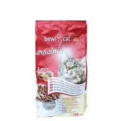 Bewi Cat Crocinis 3 Mixed Dry Food with Chicken, Turkey & Fish for Sterilized Adult Cats