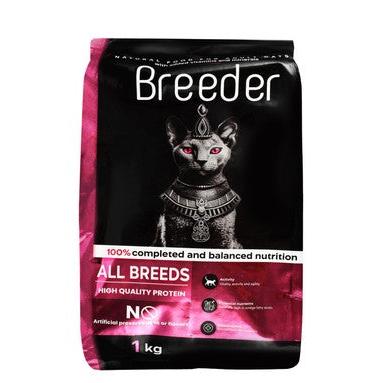 Breeder Dry Cat Food with Vitamins & Minerals for Adult Cats 1 KG