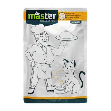 Master Complete Wet Food with Chicken in Sauce for Adult Cats 80 GR