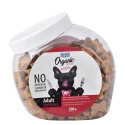 Orgo Organic Biscuit Treats with Beef & Rice for Adult Dogs 500 GR