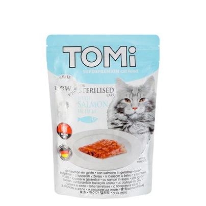 Tomi Wet Food with Salmon in Jelly for Sterilized Cats 85 GR