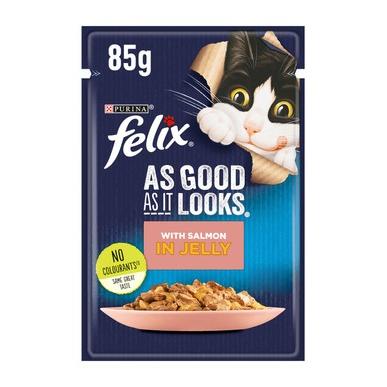 Purina Felix As Good As It Looks Wet Food with Salmon in Jelly for Adult Cats