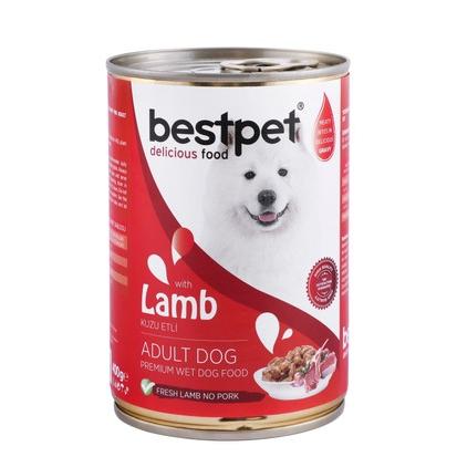 Bestpet Wet Food Chunks with Lamb in Gravy for Adult Dogs 400 GR