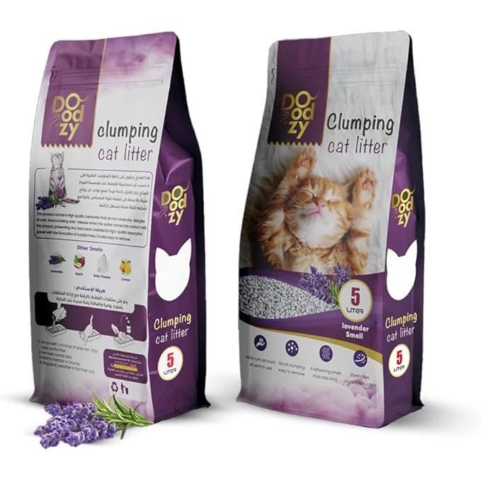 Doodzy Clumping Cat Litter Lavender Scent 5 L