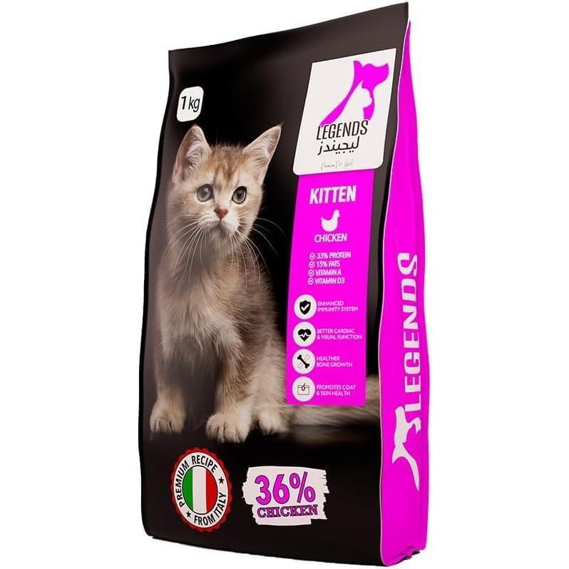 Legends Dry Food with Chicken for Kittens 1 KG