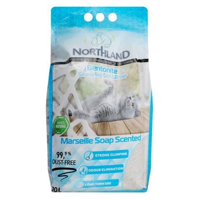 North Land Bentonite Clumping Cat Litter Marseille Soap Scent 10L