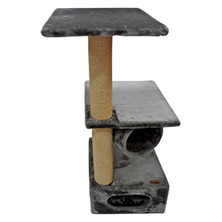 Nobby Brown & Gray Cat Tree & Scratcher House 1 PCS